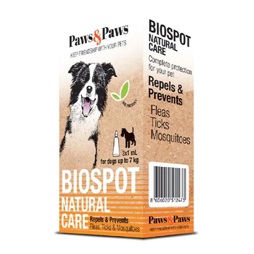PAWS&PAWS Spot on za pse - Biospot Natural care Male rase Slike