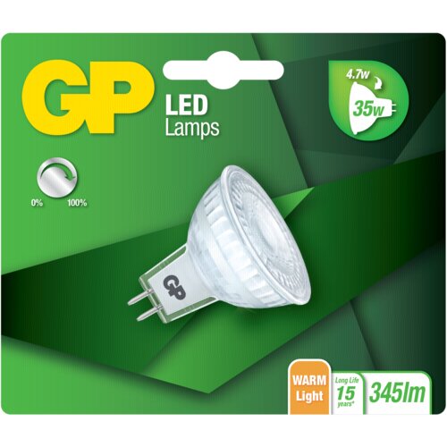 GP Batteries GP Lighting LED GU5.5 MR16 Refl. 4,7W (35W) 345 lm DIM GP 084983 Slike