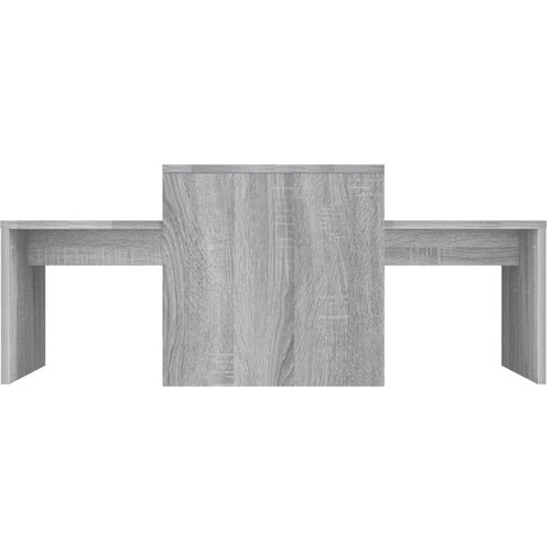  Set stolića za kavu boja hrasta 100x48x40cm konstruirano drvo Slike