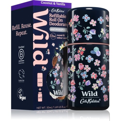 WILD Coconut &amp;amp; Vanilla Marble Ditsy Case dezodorans roll-on s etuijem 50 ml Slike