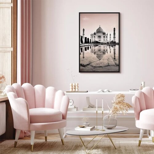  Slika - Taj Mahal (1 Part) Vertical 80x120 U crnom drvenom okviru Slike
