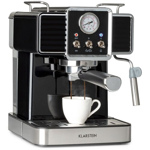 Klarstein Gusto Classico, aparat za espresso, 1350 W, tlak 20 barov, rezervoar za vodo: 1,5 litra Cene