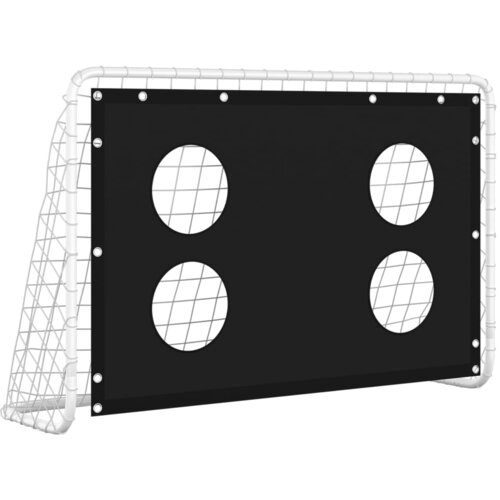 VidaXL Nogometni gol z mrežo za trening jeklo 184x61x122 cm, (20608766) Slike