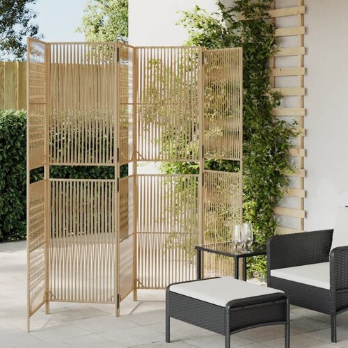 The Living Store Pregrada za sobo 6 plošč bež poli ratan - Pregrada Za Sobo, (21835376) Cene