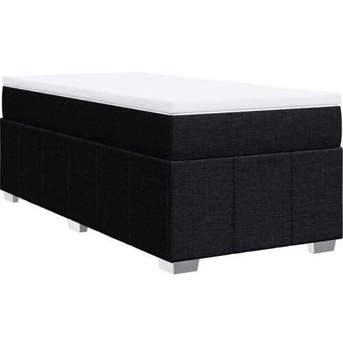 Maison Chic Box spring postelja - Vzmetna postelja z vzmetnico črna 80x200 cm blago SL5033, (21887164) Slike