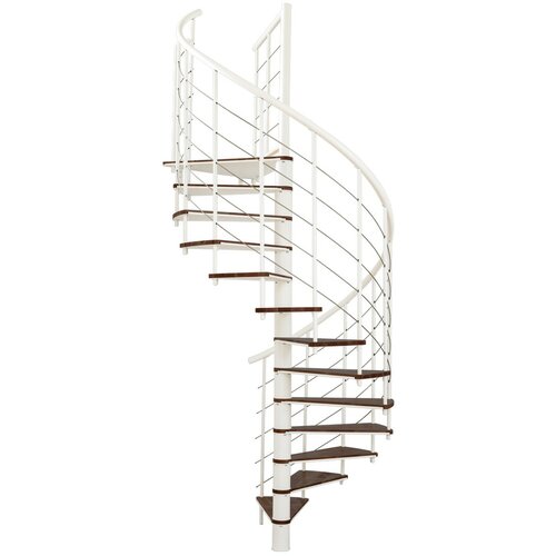 Minka spiralne stepenice - fusion bela orah 160 cm Slike
