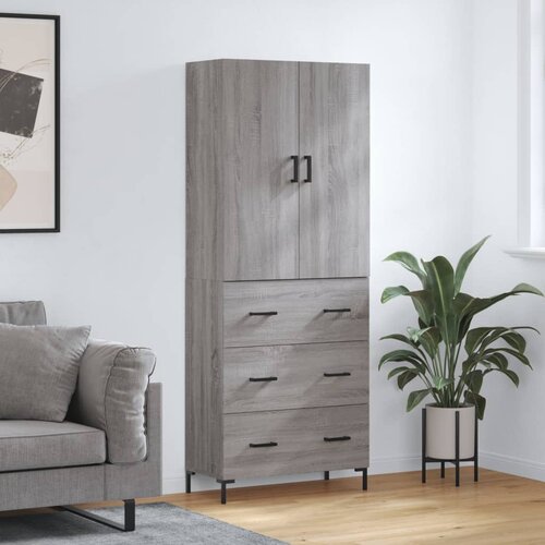  Visoka komoda siva sonome 69,5x34x180 cm od konstruiranog drva Cijene