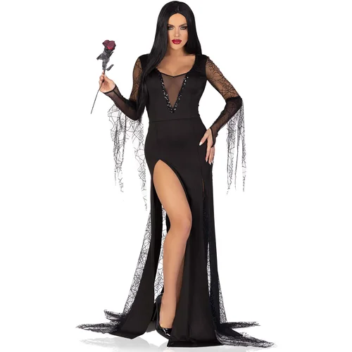 Leg Avenue Sexy Spooky Morticia 87182 Black M