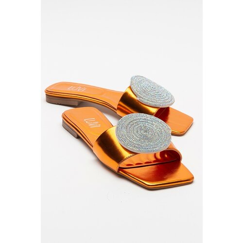 LuviShoes KLAP Orange Stone Women's Slippers Slike