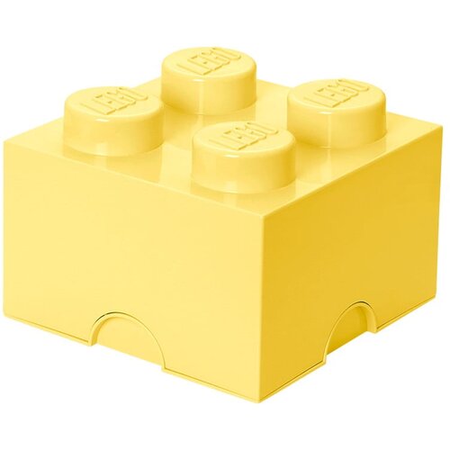 Lego Svetlo rumena kvadratna &amp;scaron;katla za shranjevanje LEGO&amp;reg; Slike