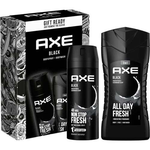 Axe Black Frozen Pear & Cedarwood darilni set (za telo) za moške