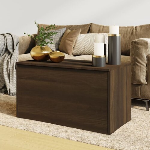 vidaXL Skrinja rjavi hrast 84x42x46 cm konstruiran les Cene