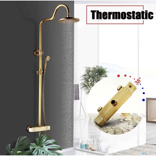 EYN Antični - rustikalni termostatski tu&amp;scaron; | Nadometna prha ATS1206 Slike