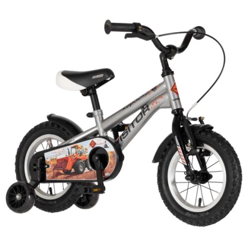 Visitor Bicikl kids kopacko 12" 8" v-brake kontra 95-115cm (12") srebrni uv sjaj Cene