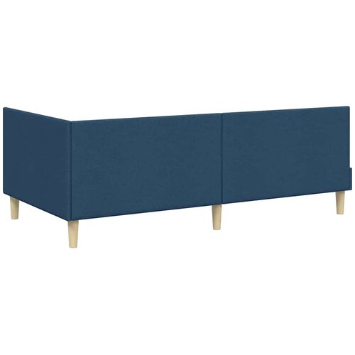  Kutni krevetni okvir s madracem 2 kom. Plava 100 x 200 cm Slike