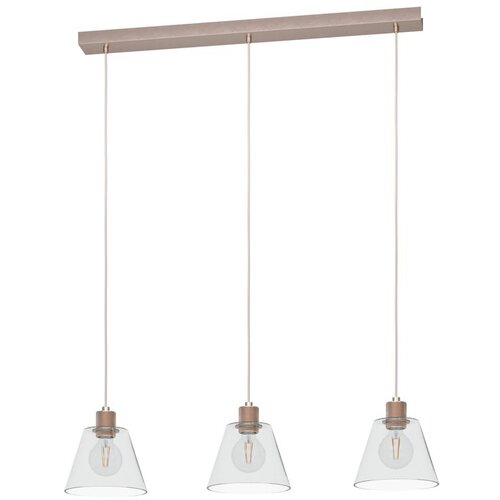 Eglo Viseća lampa COPLEY 3xE27 90 cm roze zlatna/staklo 43632 Slike