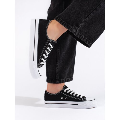 Shelvt Classic women&amp;#039;s sneakers black Slike