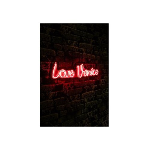 WALLXPERT dekorativna plastična led rasveta love venice red Slike