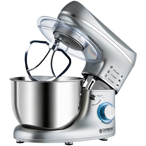 Avizar Kuharski robot 5,5 l, 1400 W, 6 hitrosti, z nerjavečo posodo in pokrovom, Srebrna, (5000277264) Slike