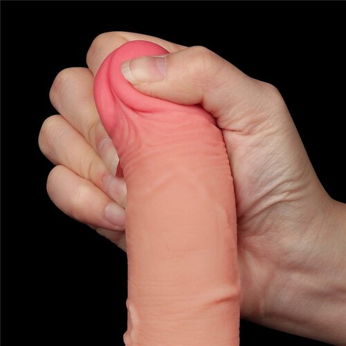 Lovetoy Sliding Skin Dual Layer Dong 7.5&amp;quot; Flesh Slike
