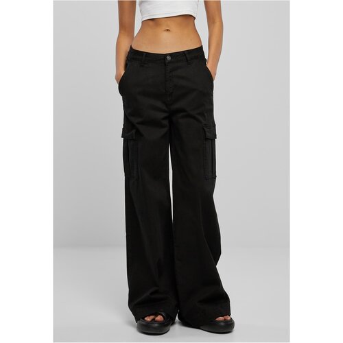 UC Ladies Ladies High Waist Wide Leg Twill Cargo Pants black Cijene
