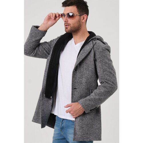 Dewberry PLT8406 MEN&amp;#039;S COAT-PATTERNED GREY Slike