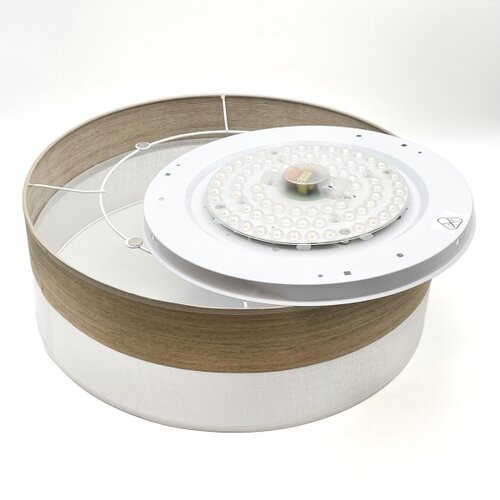  LED plafonsko svetlo SIRJA WOOD LED/36W/230V prečnik 45 cm bela/hrast Slike