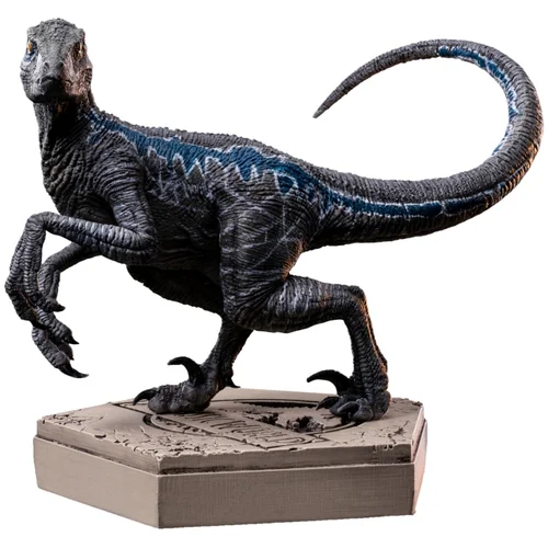 JURASSIC PARK Iron Studios Jurassic World - Velociraptor B Blue Icons Statue, (21262817)