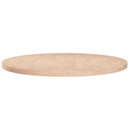 vidaXL Okrogla mizna plošča Ø70x2,5 cm neobdelana trdna hrastovina