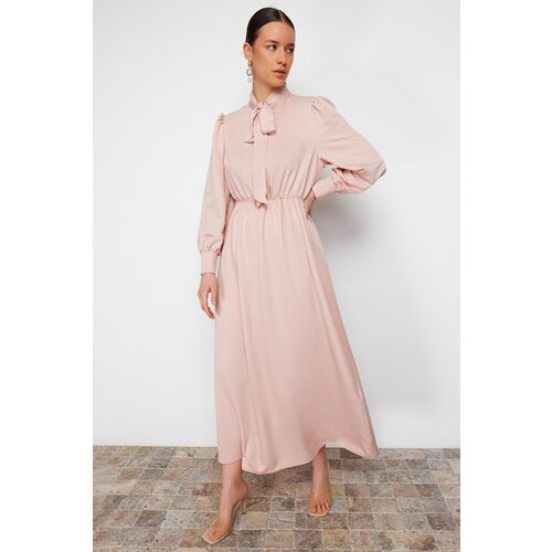 Trendyol Powder Collar Tied Plain Woven Dress Cijene