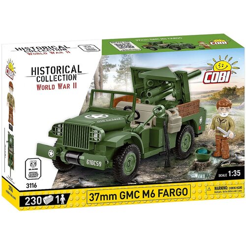 Cobi Toys COBI: II. svetovna vojna 37 mm GMC M6 Fargo komplet za sestavljanje (3116) Cene