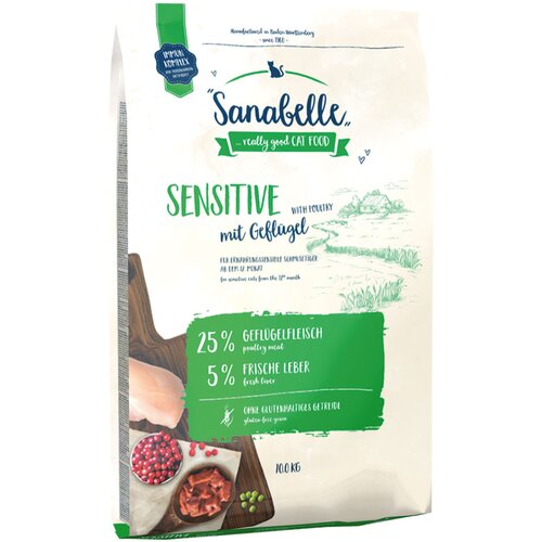 Sanabelle Sensitive s perutnino - Varčno pakiranje: 2 x 10 kg Slike