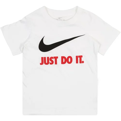 Nike Funkcionalna majica rdeča / črna / bela