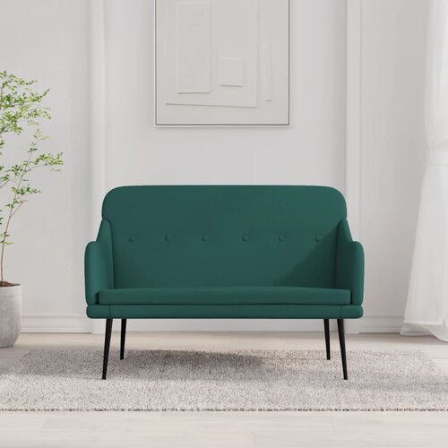  Klupa tamnozelena 110 x76 x 80 cm od tkanine Cijene