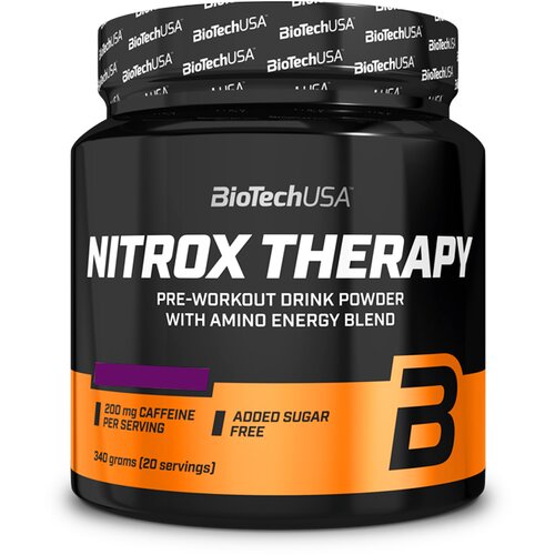 BioTech USA Pre-workout formula Nitrox Therapy, Grožđe, 340g Slike