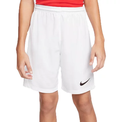 Nike DRI-FIT PARK 3 JR TQO Dječačke nogometne hlačice, bijela, veličina