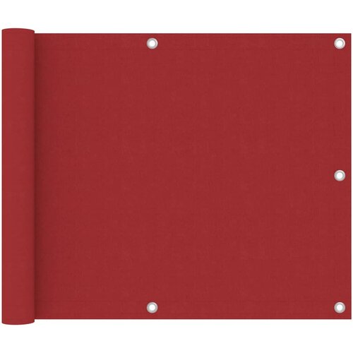 vidaXL Balkonsko platno rdeče 75x400 cm oksford blago Cene