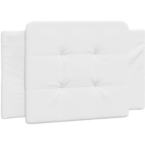 Maison Chic posteljno vzglavje - vzglavna omarica - vzglavna stranica bela 90 cm umetno usnje, (21703916) Cene