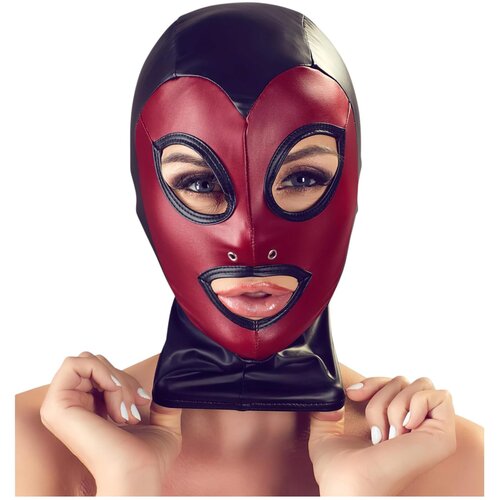 Bad Kitty Head Mask 2493110 Black-Red Slike