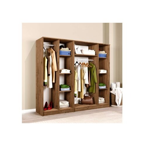 Hanah home Ormar Kardelen 1600-123, 200x180x51.8 cm, , Smeđa Slike