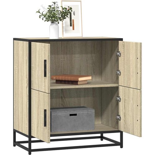 VidaXL Komoda sonoma hrast 68x35x76 cm inženirski les Slike