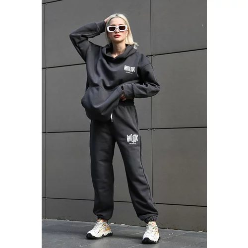 Madmext Women's Smoky Hooded Tracksuit Set