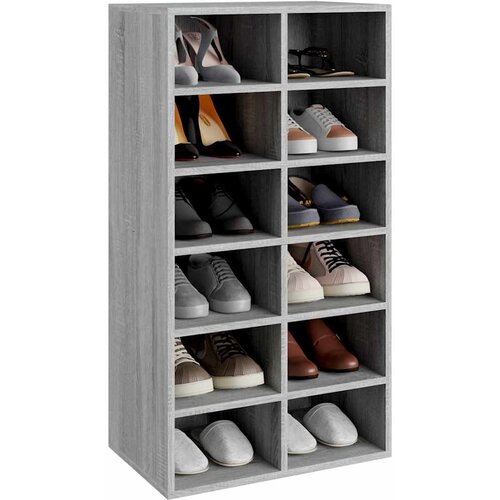  Stalak za cipele boja hrasta 54x34x100,5 cm konstruirano drvo Smeđa Slike