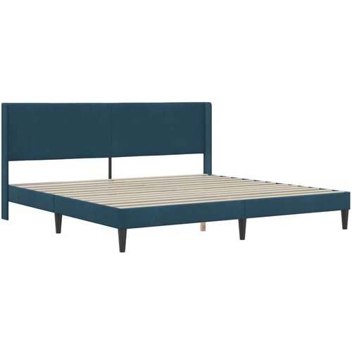  Okvir kreveta s madracem s uzglavljem 2 pcs Plava Bar&amp;scaron;un - Plava 200 x 200 cm Slike