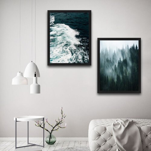 Wallity slika wave forest, 2 dela, 30 x 40cm Slike