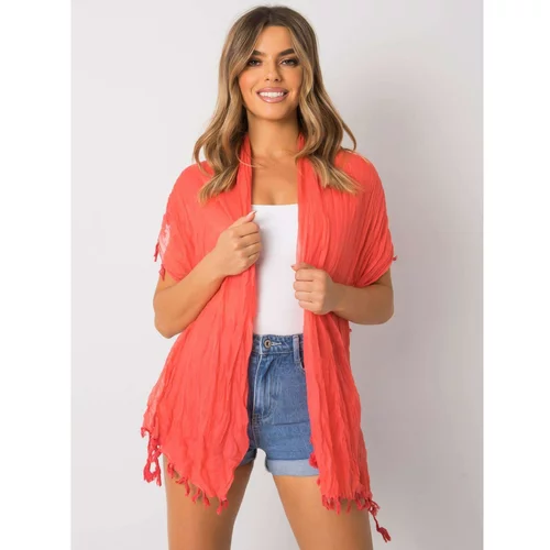 Fashion Hunters Women's coral scarf with fringes