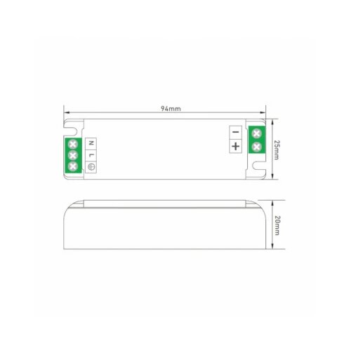 Dawn led napajanje slim 12V 36W 36WHH-12 Slike