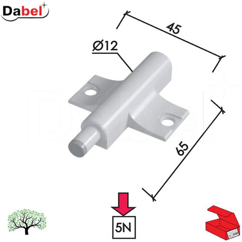 Dabel usporivač za kuh. vrata A970 12,5mm Bela 4-5N DBP1 Slike