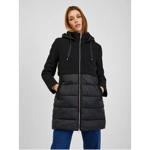 Orsay Black Ladies Quilted Coat Selina - Ladies