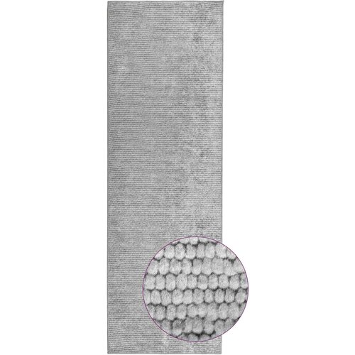  Tepih Siva 100 x 300 cm 100% poliester 3 mm Mogu se prati Slike